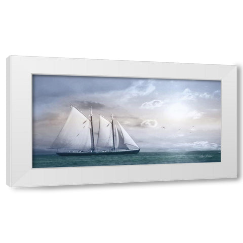 Adventure on the Seas White Modern Wood Framed Art Print by Deiter, Lori