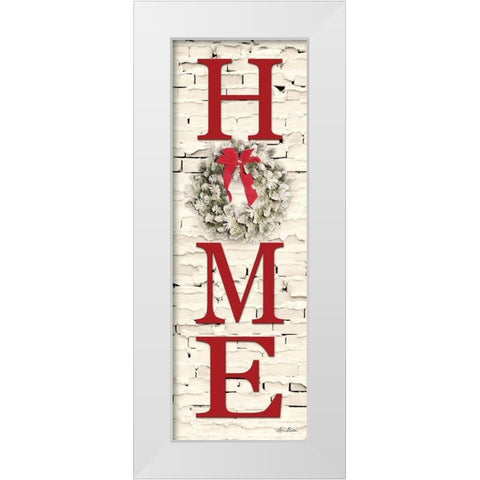 Christmas Home White Modern Wood Framed Art Print by Deiter, Lori