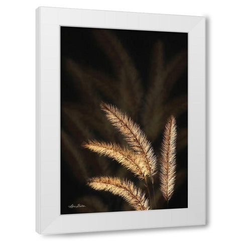 Golden Grass I White Modern Wood Framed Art Print by Deiter, Lori