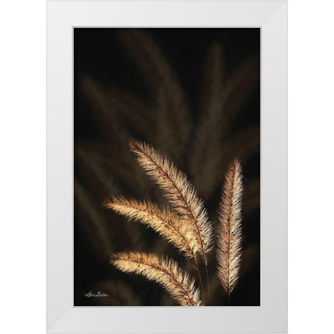 Golden Grass I White Modern Wood Framed Art Print by Deiter, Lori