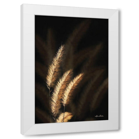 Golden Grass III White Modern Wood Framed Art Print by Deiter, Lori