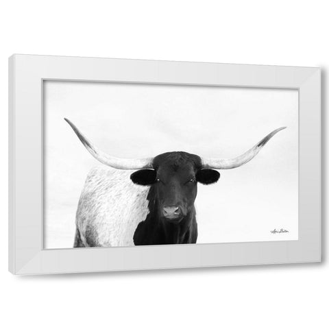 Get to the Point White Modern Wood Framed Art Print by Deiter, Lori