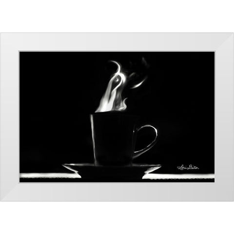 Coffee Time I White Modern Wood Framed Art Print by Deiter, Lori