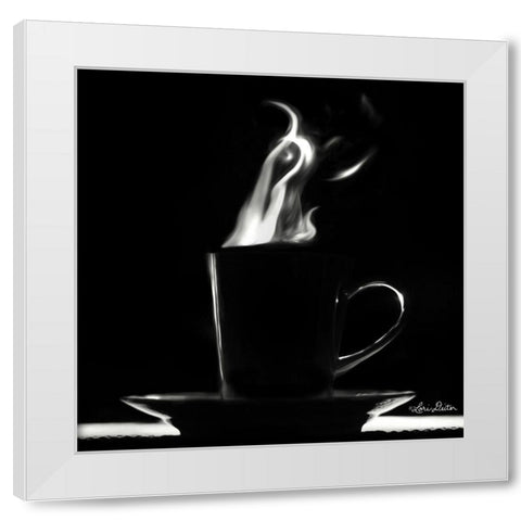 Coffee Time II White Modern Wood Framed Art Print by Deiter, Lori