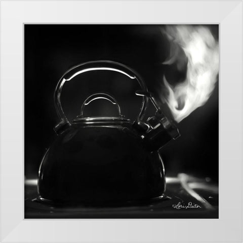 Tea Time II White Modern Wood Framed Art Print by Deiter, Lori