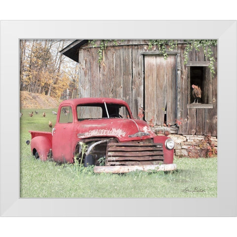 Red and Rusty I    White Modern Wood Framed Art Print by Deiter, Lori