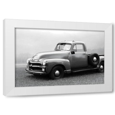 1954 Chevy Pick-Up   White Modern Wood Framed Art Print by Deiter, Lori