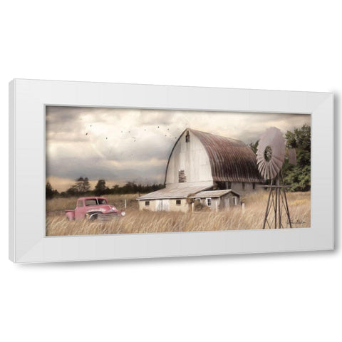 Henderson Bay Farm   White Modern Wood Framed Art Print by Deiter, Lori
