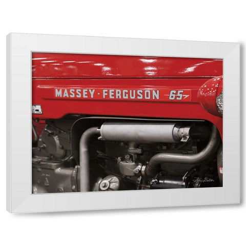 Massey-Ferguson I White Modern Wood Framed Art Print by Deiter, Lori