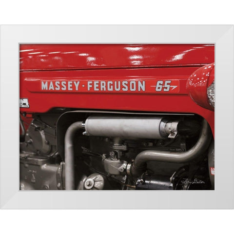 Massey-Ferguson I White Modern Wood Framed Art Print by Deiter, Lori