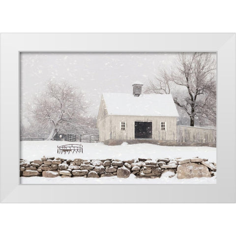 Virginia Snow Storm White Modern Wood Framed Art Print by Deiter, Lori