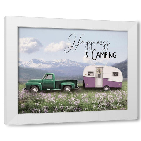 Spring Camping I    White Modern Wood Framed Art Print by Deiter, Lori
