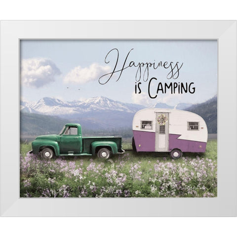 Spring Camping I    White Modern Wood Framed Art Print by Deiter, Lori