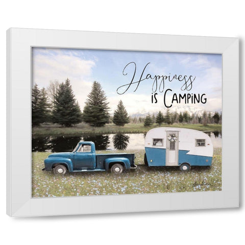 Spring Camping II   White Modern Wood Framed Art Print by Deiter, Lori