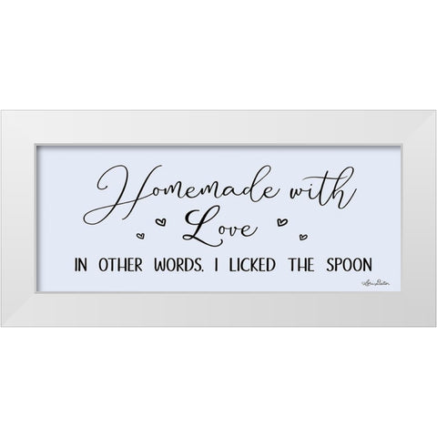 Homemade with Love White Modern Wood Framed Art Print by Deiter, Lori