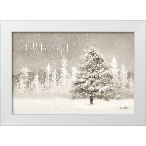 O Holy Night    White Modern Wood Framed Art Print by Deiter, Lori