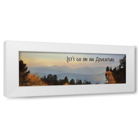 Lets Go on an Adventure White Modern Wood Framed Art Print by Deiter, Lori
