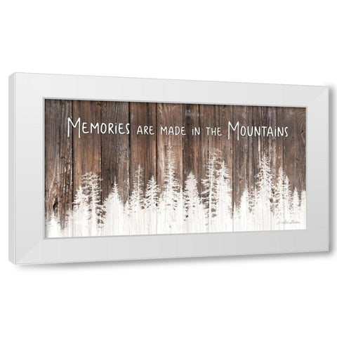 Mountain Memories White Modern Wood Framed Art Print by Deiter, Lori