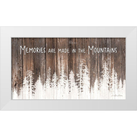 Mountain Memories White Modern Wood Framed Art Print by Deiter, Lori