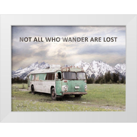 Camping in Style White Modern Wood Framed Art Print by Deiter, Lori