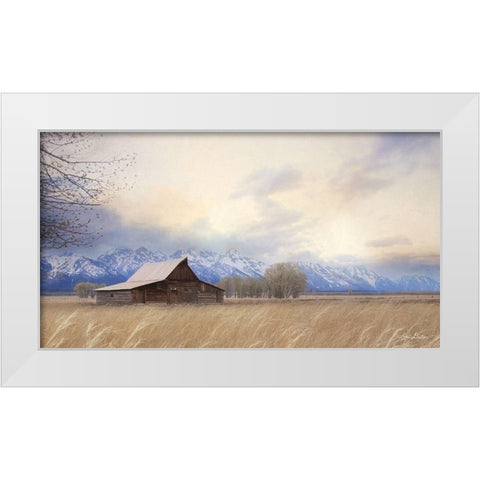 Faith to Move Mountains White Modern Wood Framed Art Print by Deiter, Lori