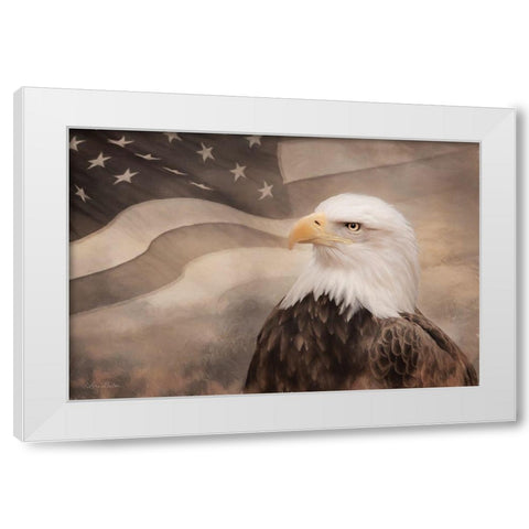 US Symbols White Modern Wood Framed Art Print by Deiter, Lori