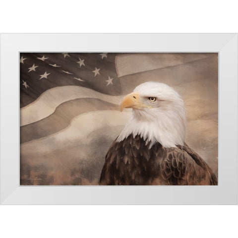 US Symbols White Modern Wood Framed Art Print by Deiter, Lori