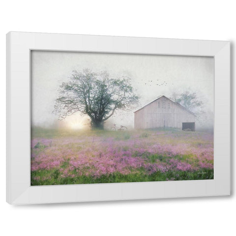 Summer Sunrise White Modern Wood Framed Art Print by Deiter, Lori