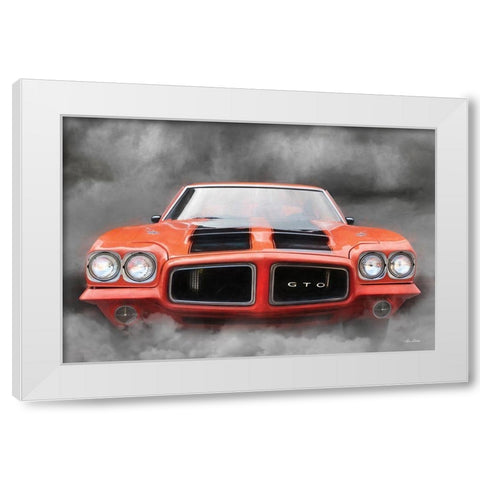 Burn Out White Modern Wood Framed Art Print by Deiter, Lori