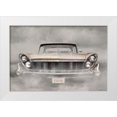 Hot Rod Lincoln White Modern Wood Framed Art Print by Deiter, Lori