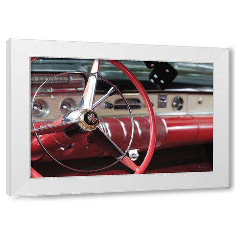 1955 Buick Supra White Modern Wood Framed Art Print by Deiter, Lori
