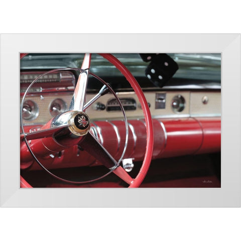 1955 Buick Supra White Modern Wood Framed Art Print by Deiter, Lori