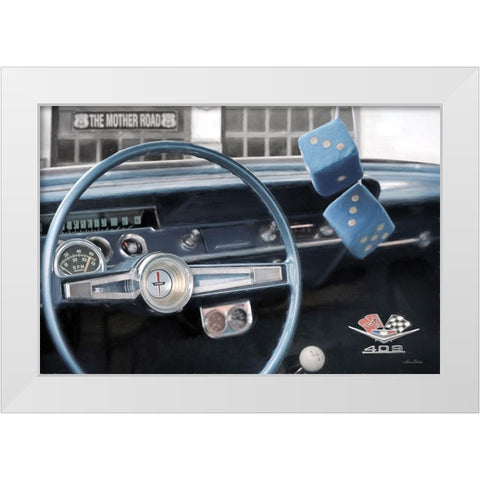 Shes Real Fine White Modern Wood Framed Art Print by Deiter, Lori