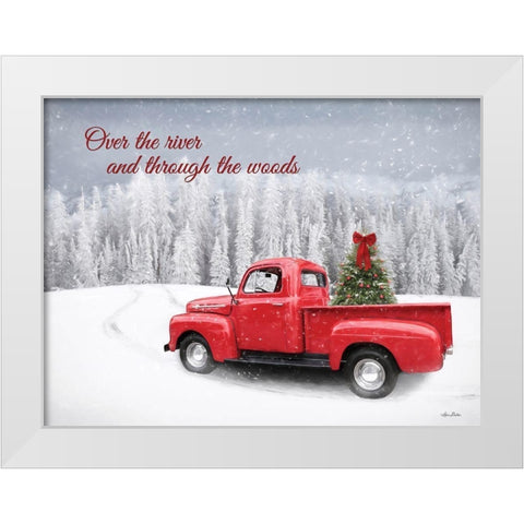 Through the Woods White Modern Wood Framed Art Print by Deiter, Lori