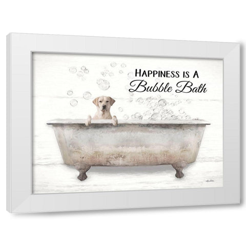 Bubble Bath White Modern Wood Framed Art Print by Deiter, Lori
