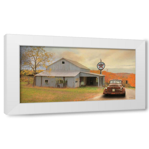 The Old Station White Modern Wood Framed Art Print by Deiter, Lori