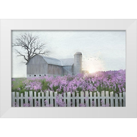 Spring Blessings White Modern Wood Framed Art Print by Deiter, Lori