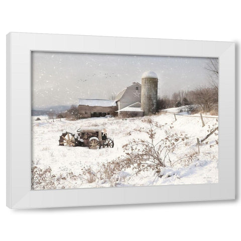 Simple Country Christmas  White Modern Wood Framed Art Print by Deiter, Lori