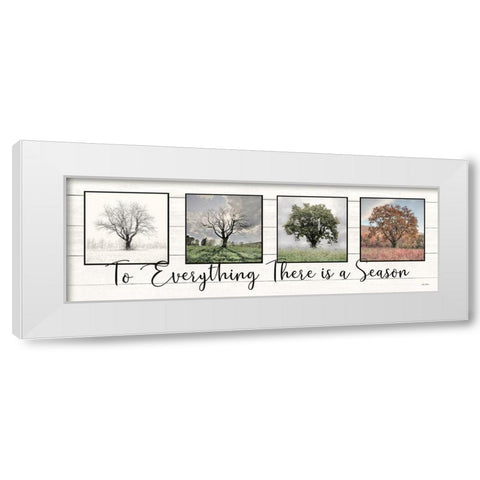 To Everything There is a Season   White Modern Wood Framed Art Print by Deiter, Lori