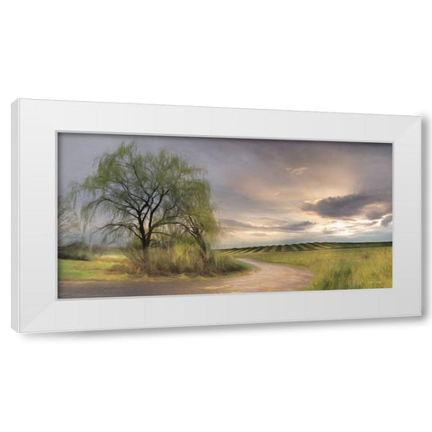 Willow Lane White Modern Wood Framed Art Print by Deiter, Lori
