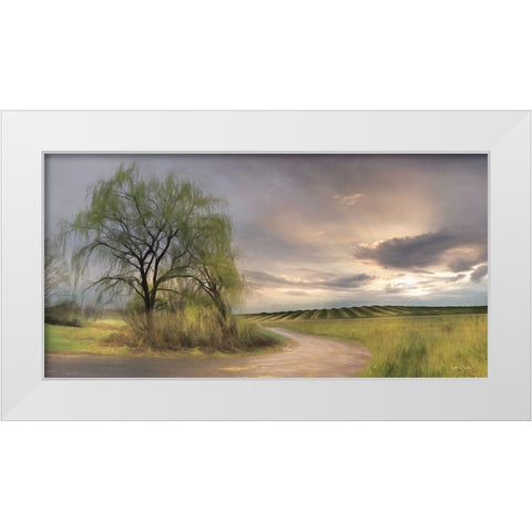 Willow Lane White Modern Wood Framed Art Print by Deiter, Lori