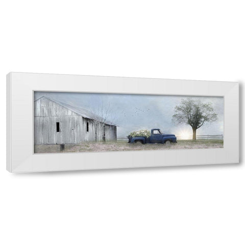 Jonestown Barn White Modern Wood Framed Art Print by Deiter, Lori