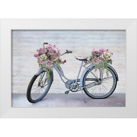 Keep Blooming     White Modern Wood Framed Art Print by Deiter, Lori