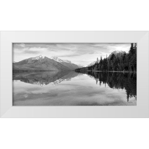 Lake McDonald   White Modern Wood Framed Art Print by Deiter, Lori