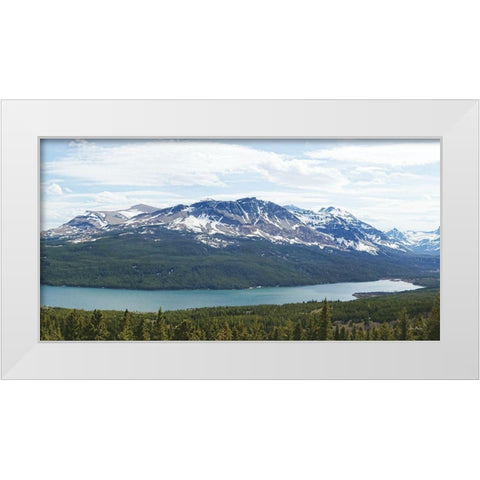 Medicine Lake White Modern Wood Framed Art Print by Deiter, Lori