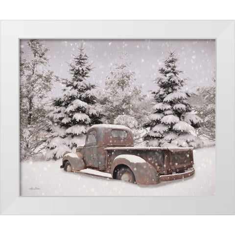 Snowed In White Modern Wood Framed Art Print by Deiter, Lori