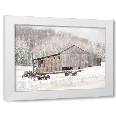 The Farmers Harvest White Modern Wood Framed Art Print by Deiter, Lori