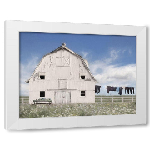 Amish Laundry White Modern Wood Framed Art Print by Deiter, Lori