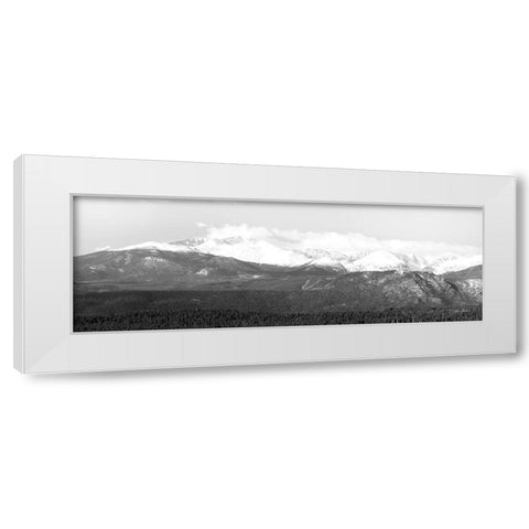 Longs Peak   White Modern Wood Framed Art Print by Deiter, Lori