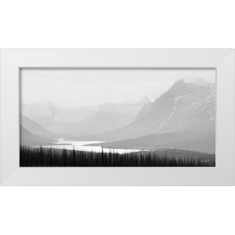 St. Marys Lake   White Modern Wood Framed Art Print by Deiter, Lori
